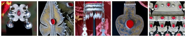 Tribal Muse Turkmen Jewelry Collage
